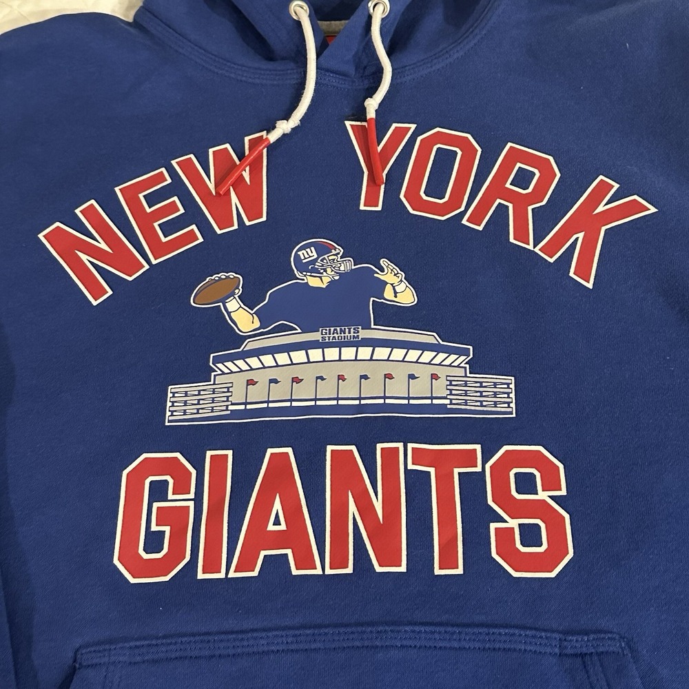 Nike NFL New York Giants Hoodie Men's M Blue Pullover Giants Stadium Football - Picture 6 of 8
